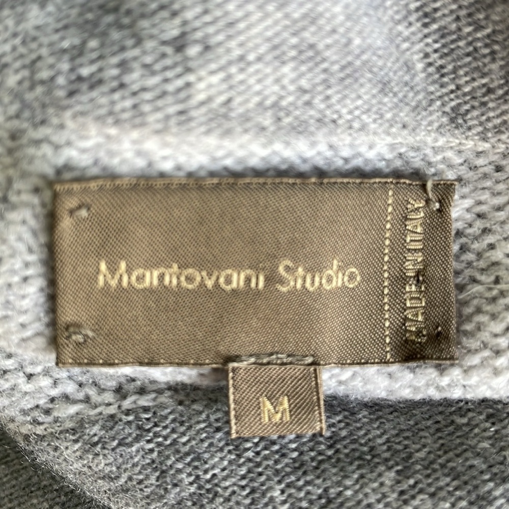 Mantovani Studio Colorblock Cashmere Wool Cowlneck Sweater - Picture 4 of 6